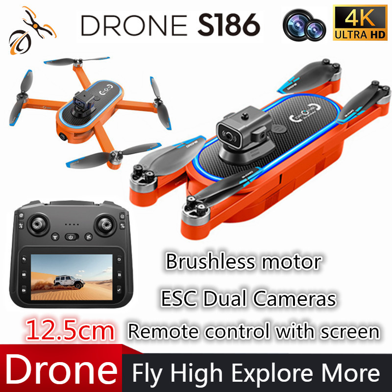 Drone Gimbal Brushless - 2025 S186 Drone Professionele 4K HD
